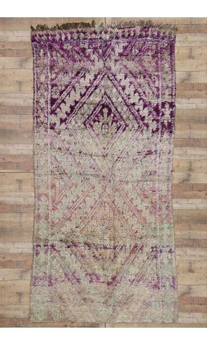 5 x 10 Purple Vintage Moroccan Rug 21296
