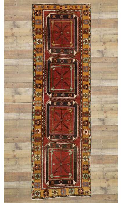 4 x 12 Vintage Oushak Rug 52393