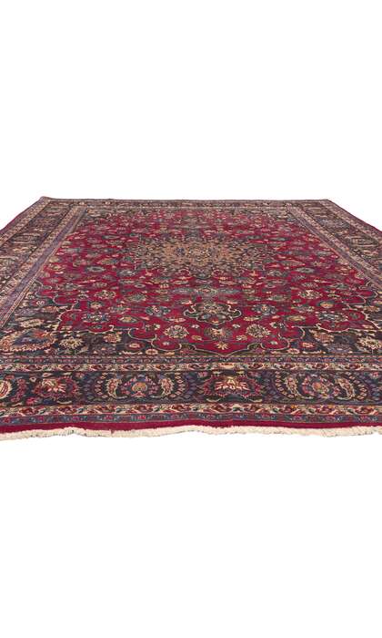 8 x 11 Vintage Persian Mashhad Rug 75540