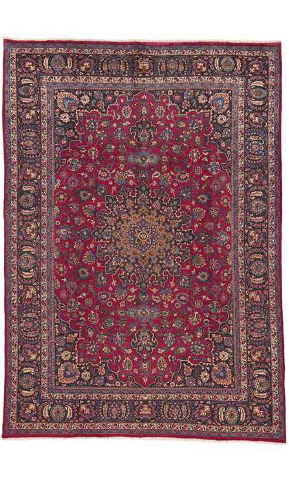 8 x 11 Vintage Persian Mashhad Rug 75540