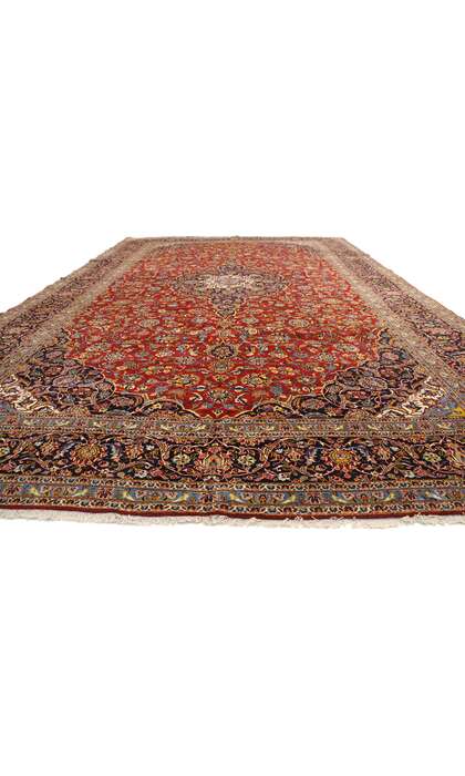 11 x 17 Vintage Persian Kashan Rug 76210