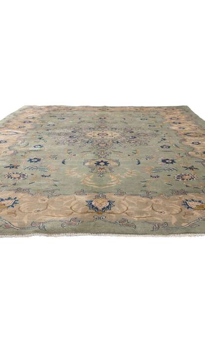 8 x 12 Vintage Persian Kashan Rug 73574