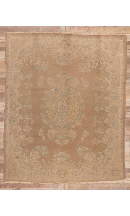 8 x 9 Vintage Persian Sarouk Rug 75606
