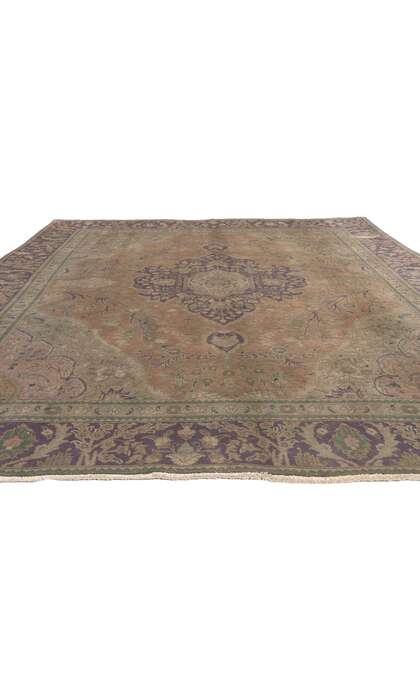 7 x 10 Antique Persian Tabriz Rug 74850