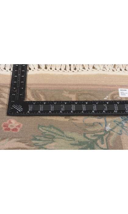 8 x 10 Vintage Indian Savonnerie Rug 74753