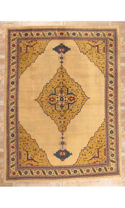 10 x 14 Antique Indian Agra Rug 52657