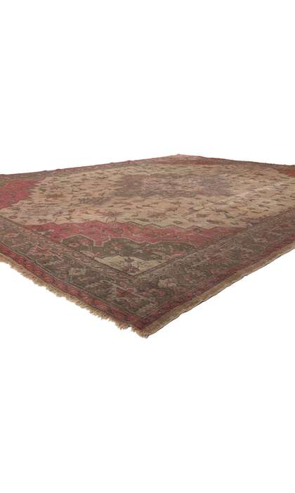 9 x 12 Antique Turkish Serapi Rug 77735