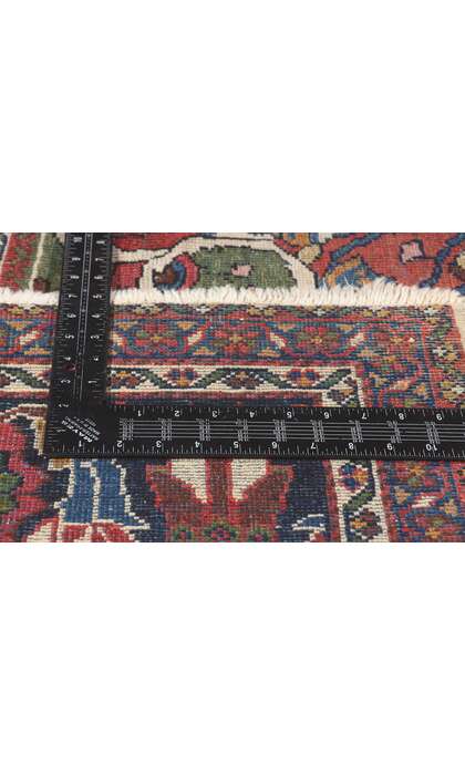 10 x 13 Antique Persian Ivory Mahal Rug 78656