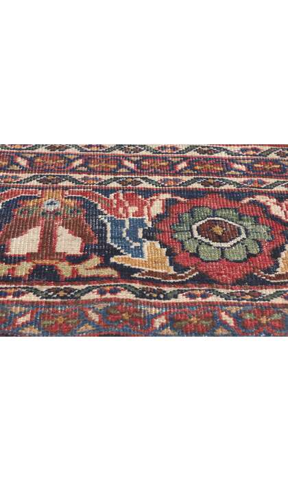 10 x 13 Antique Persian Ivory Mahal Rug 78656