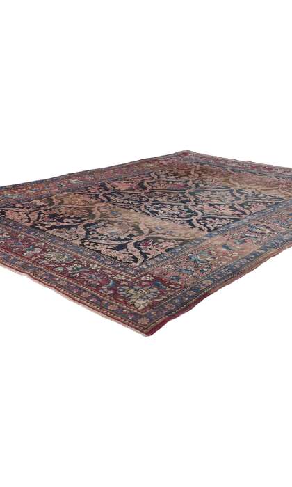 5 x 7 Antique Persian Isfahan Rug 78642