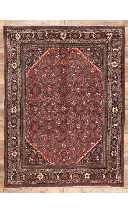 9 x 12 Antique Persian Mahal Rug 76926