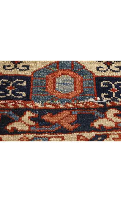 9 x 14 Antique Persian Serapi Rug 74059