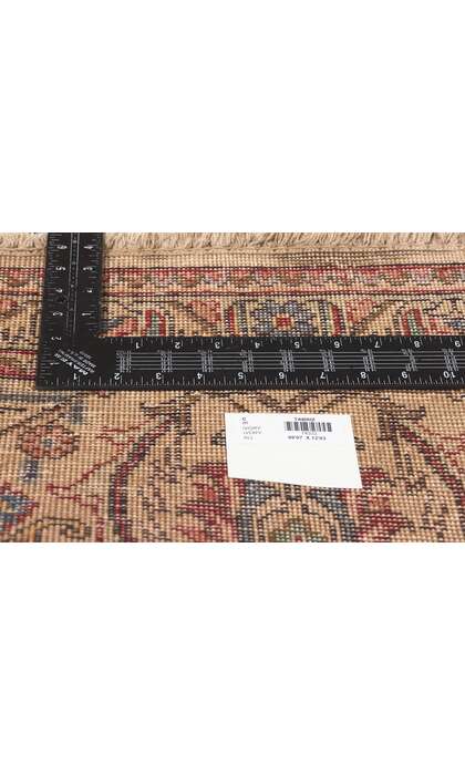 10 x 12 Antique-Worn Persian Tabriz Rug 74332