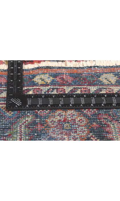 9 x 12 Antique-Worn Persian Mahal Rug 78660