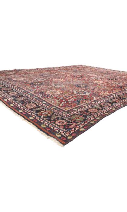 9 x 12 Antique-Worn Persian Mahal Rug 78660
