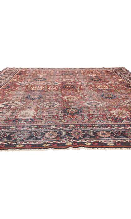 9 x 12 Antique-Worn Persian Mahal Rug 78660