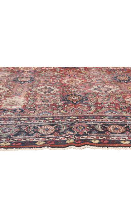 9 x 12 Antique-Worn Persian Mahal Rug 78660