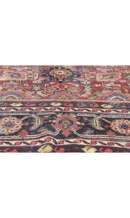9 x 12 Antique-Worn Persian Mahal Rug 78660