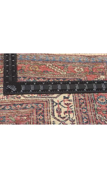 7 x 20 Antique-Worn Persian Saraband Rug 78658