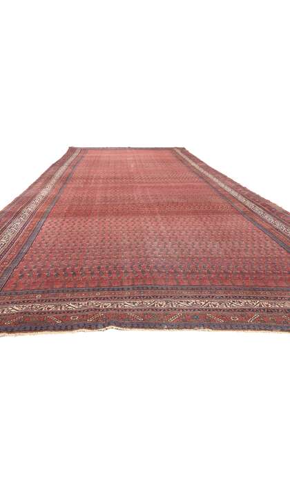 7 x 20 Antique-Worn Persian Saraband Rug 78658