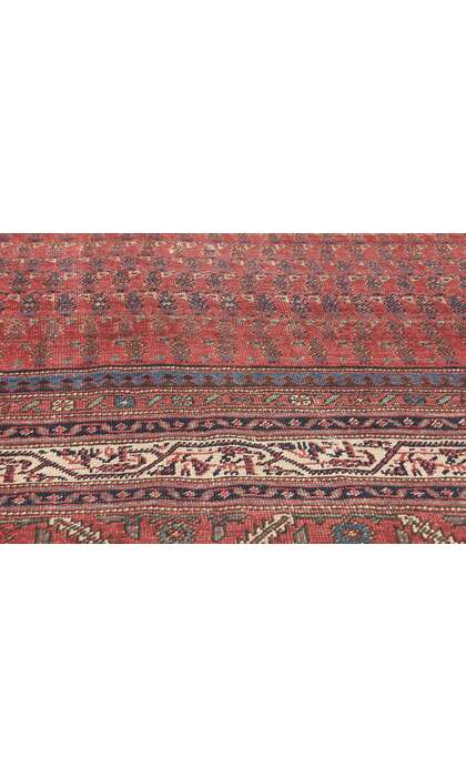 7 x 20 Antique-Worn Persian Saraband Rug 78658