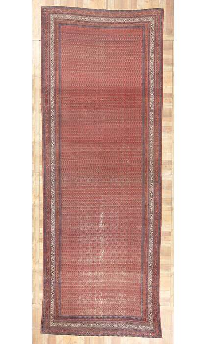 7 x 20 Antique-Worn Persian Saraband Rug 78658