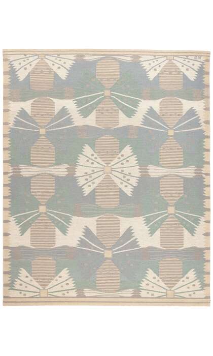 9 x 12 Scandinavian Modern Swedish Inspired Kilim Rug 30978