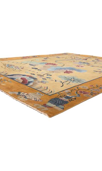 8 x 11 Chinese Art Deco Pictorial Rug 30973
