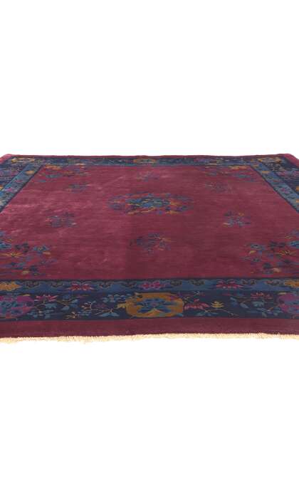 8 x 9 Antique Chinese Art Deco Rug 77189