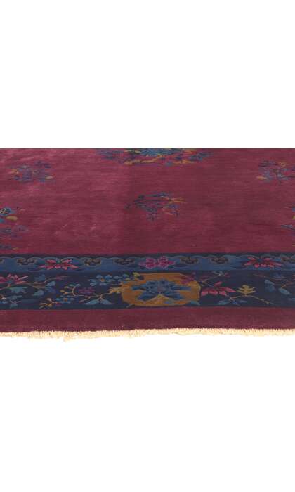 8 x 9 Antique Chinese Art Deco Rug 77189