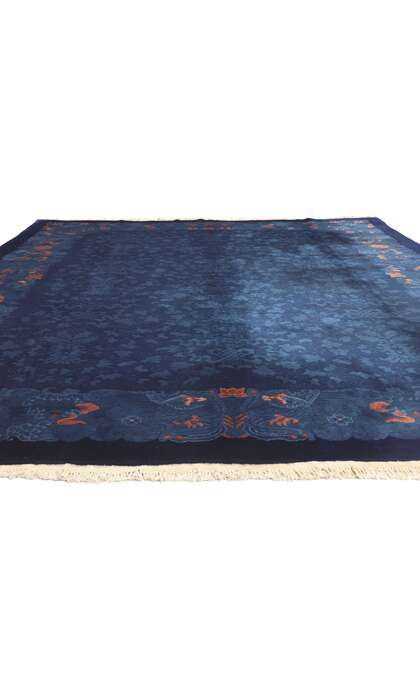 9 x 12 Antique Chinese Art Deco Rug 77196