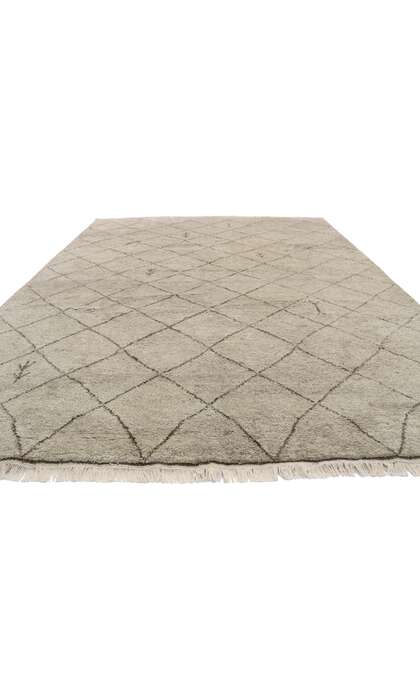 9 x 12 Modern Tribal Gray Moroccan Rug 30592