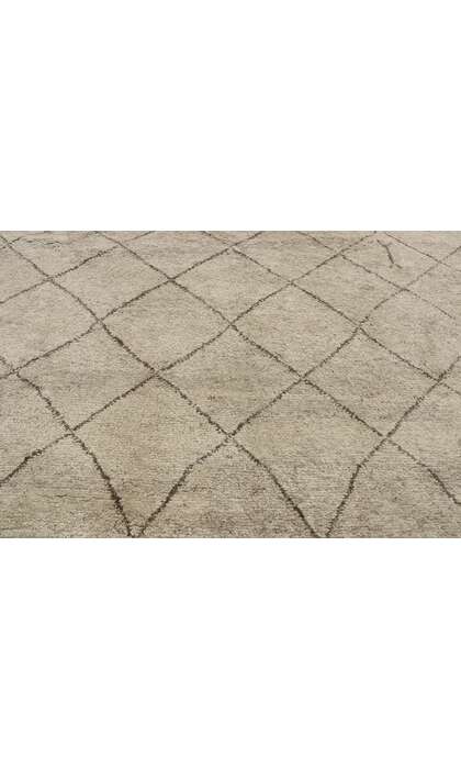 9 x 12 Modern Tribal Gray Moroccan Rug 30592