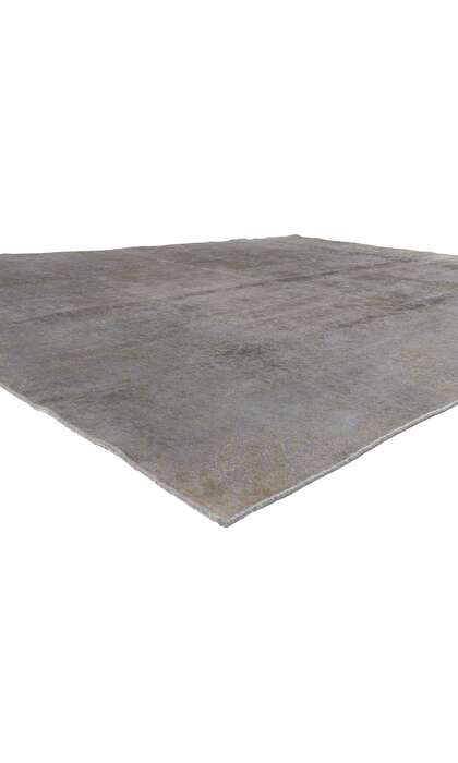 9 x 12 Vintage Turkish Gray Overdyed Rug 60618