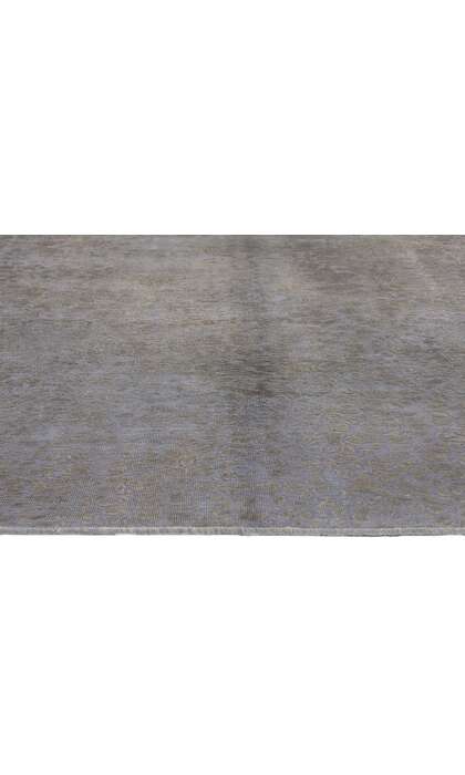 9 x 12 Vintage Turkish Gray Overdyed Rug 60618