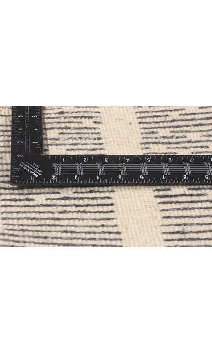 9 x 12 Modern Gray Geometric High-Low Rug 30986