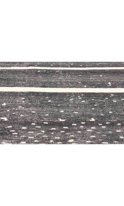 9 x 12 Modern Gray Geometric High-Low Rug 30986