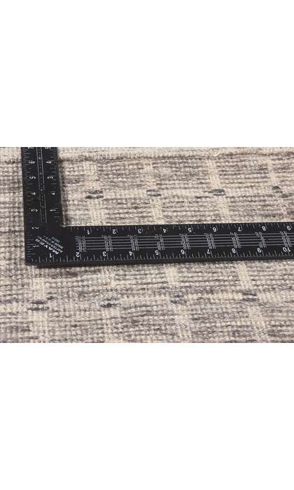 9 x 12 Modern Gray Geometric High-Low Rug 30979