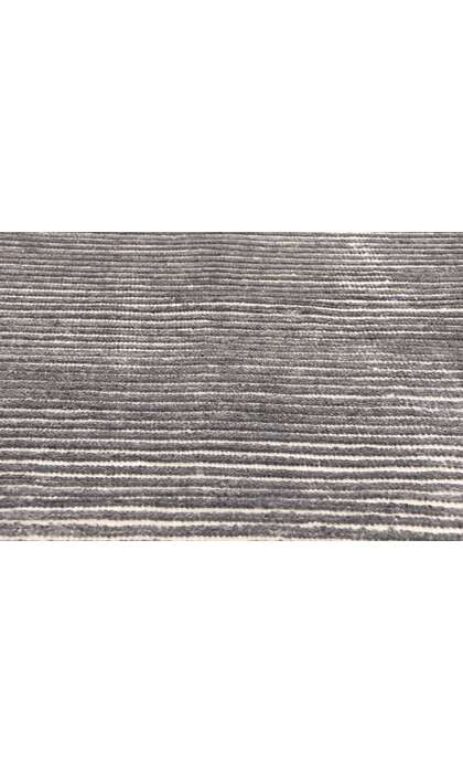 9 x 12 Modern Gray Geometric High-Low Rug 30982