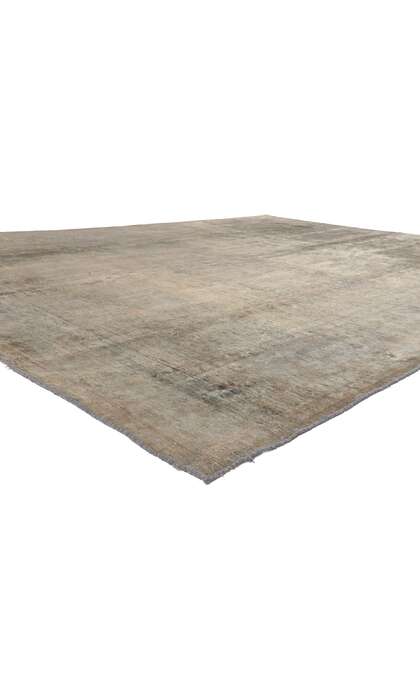 10 x 13 Vintage Neutral Overdyed Rug 60611