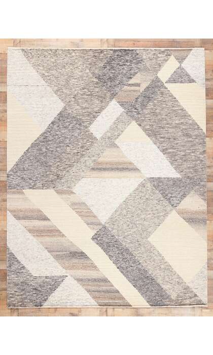 9 x 12 Earth-Tone Abstract Moroccan Rug 30984