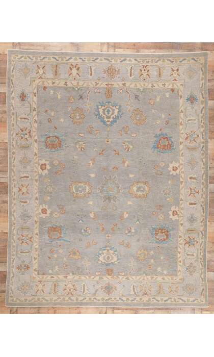 9 x 12 Modern Oushak Turkish Rug 53431