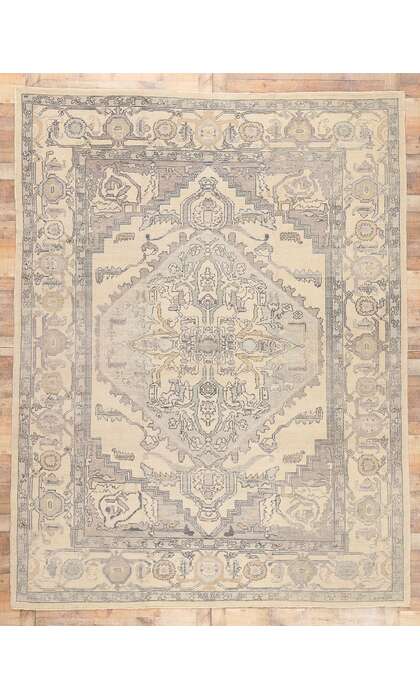9 x 12 Modern Oushak Turkish Rug 53188
