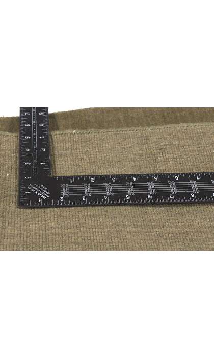2 x 9 Solid Olive Green Modern Rug 30996