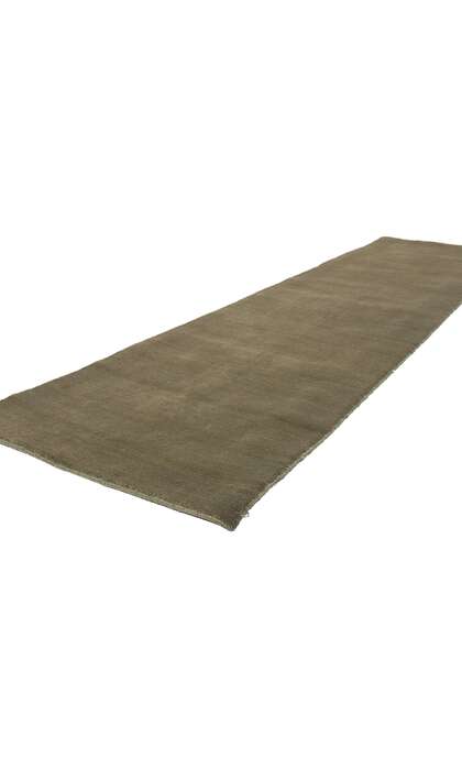 2 x 9 Solid Olive Green Modern Rug 30996