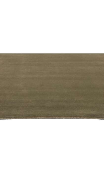 8 x 10 Solid Olive Green Modern Rug 30997