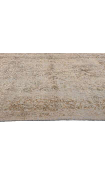 10 x 13 Neutral Turkish Overdyed Rug 60609