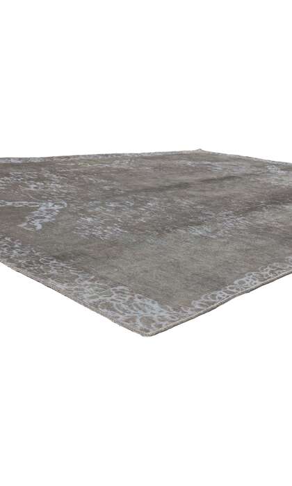 8 x 12 Vintage Turkish Gray Overdyed Rug 60603