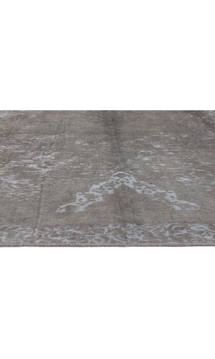 8 x 12 Vintage Turkish Gray Overdyed Rug 60603