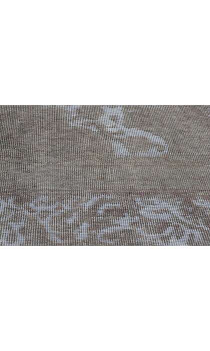 8 x 12 Vintage Turkish Gray Overdyed Rug 60603